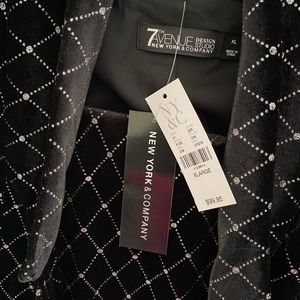 Black set with silver embellishments (holiday wear